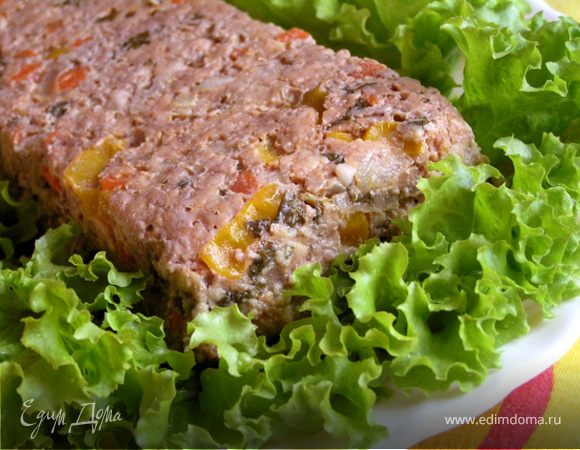 Мясной террин с овощами и каперсами