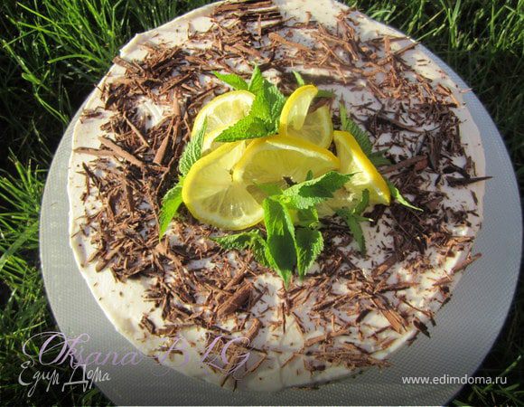 Торт "Воздушный, с шоколадно-лимонным вкусом"