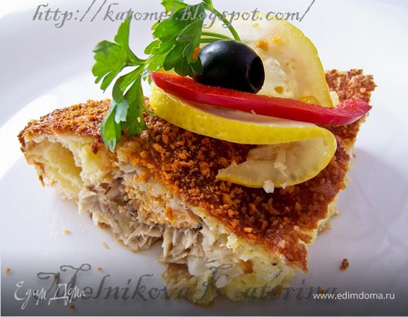 Камбала под сырным суфле по-французски Камбала под сырным суфле по-французски