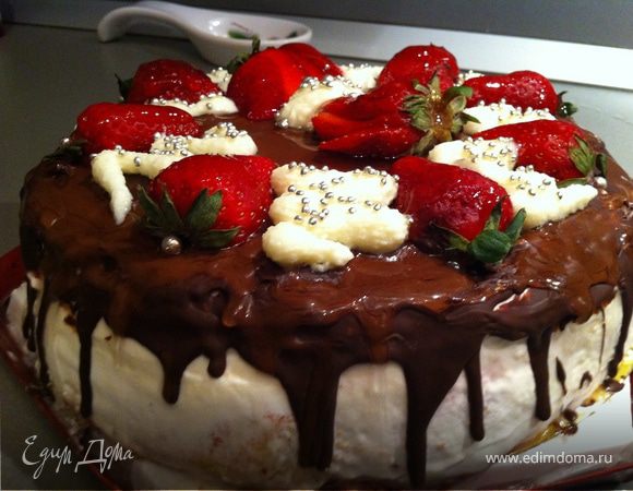 Торт "Клубничка в шоколаде" Торт "Клубничка в шоколаде"