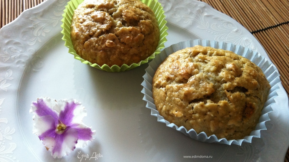 Овсяные маффины с бананом от Джейми Оливера