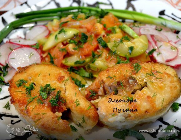 Судак с овощами Судак с овощами