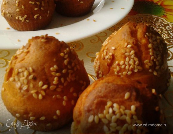 Мини-булочки с кунжутом