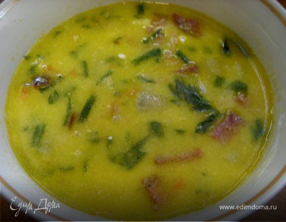 Гороховый суп-пюре с копченостями Гороховый суп-пюре с копченостями