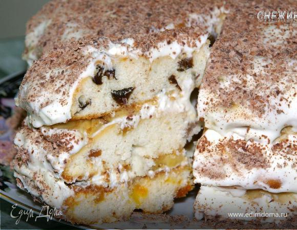 Сметанный тортик с бананом «Для любимых» 