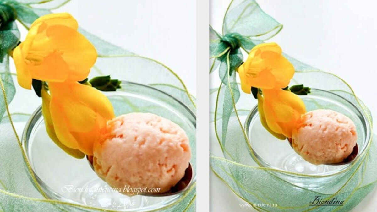 Персиковое мороженое