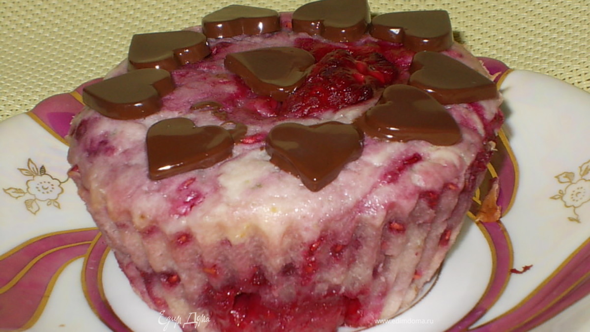 Малиновые кексы