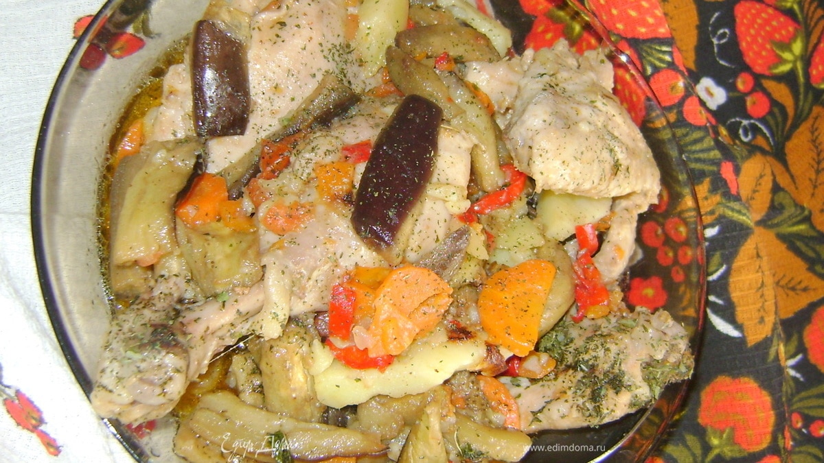 Курочка с овощами