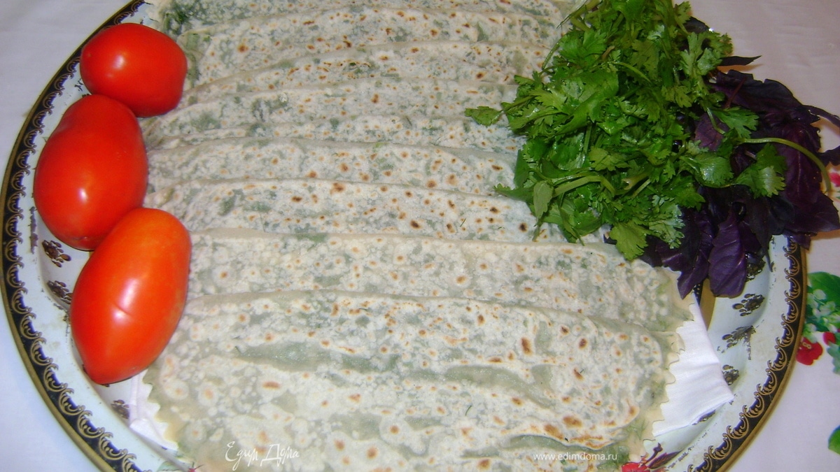 Кутабы с зеленью