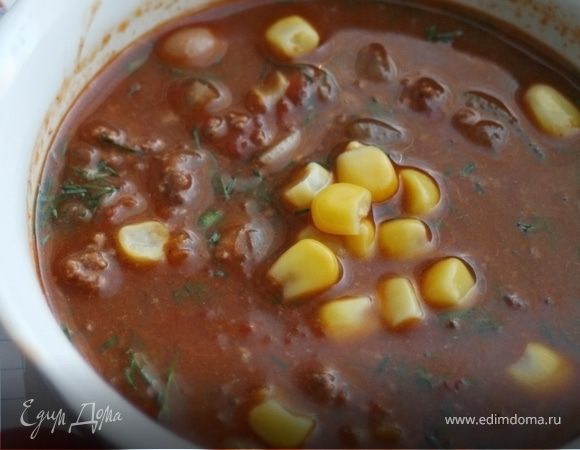 Суп с перцем чили и шоколадом