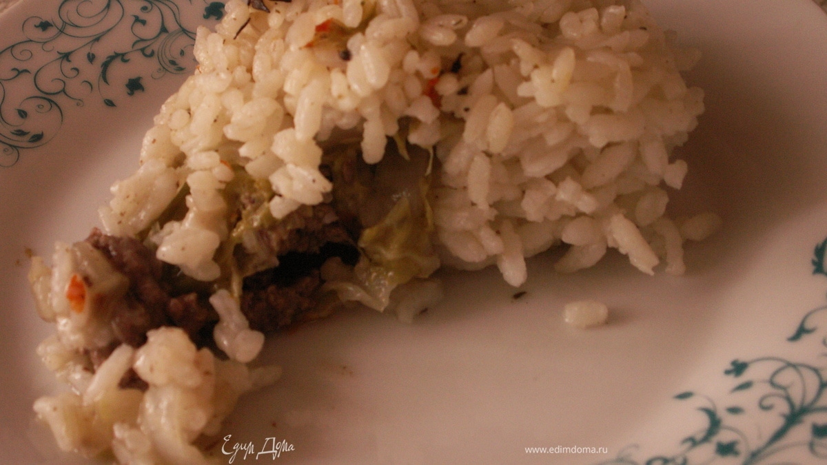 Ленивые голубцы с маслинами