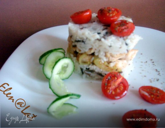 Курочка  с диким рисом. Экспромт