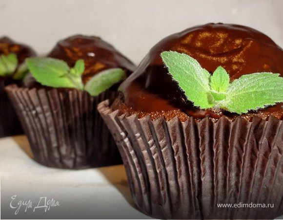 Шоколадно-мятные маффины Шоколадно-мятные маффины