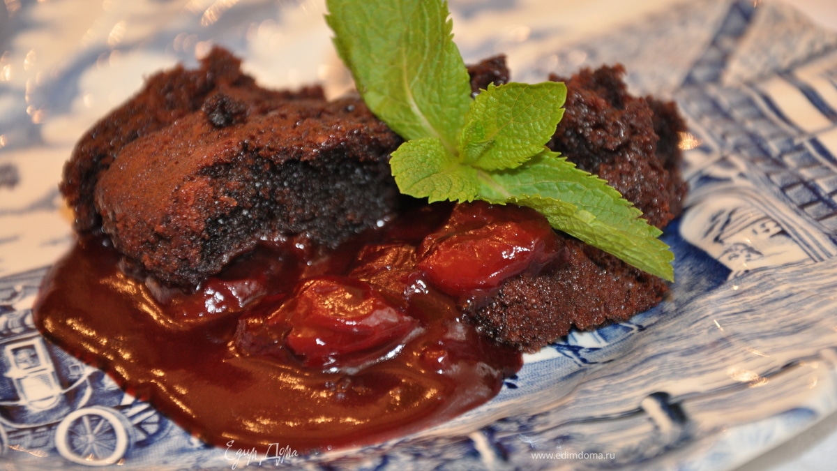 Вишнево-шоколадное суфле (от Cream Vegan)