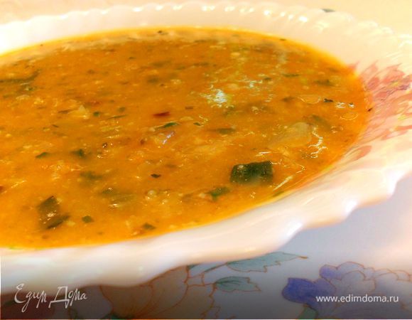 Овощной суп с орехами
