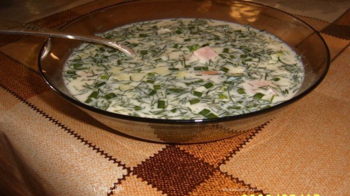 Окрошка на кефире