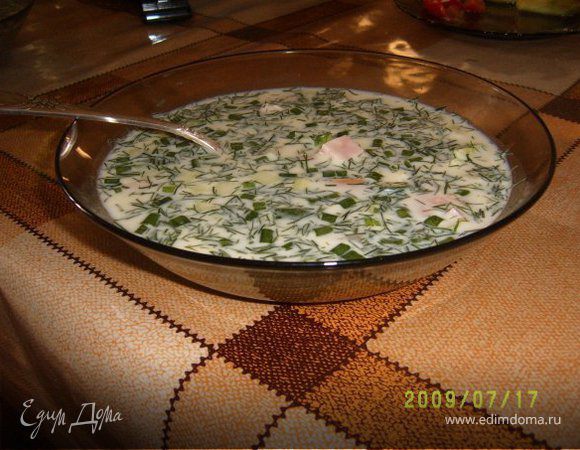 Окрошка на кефире