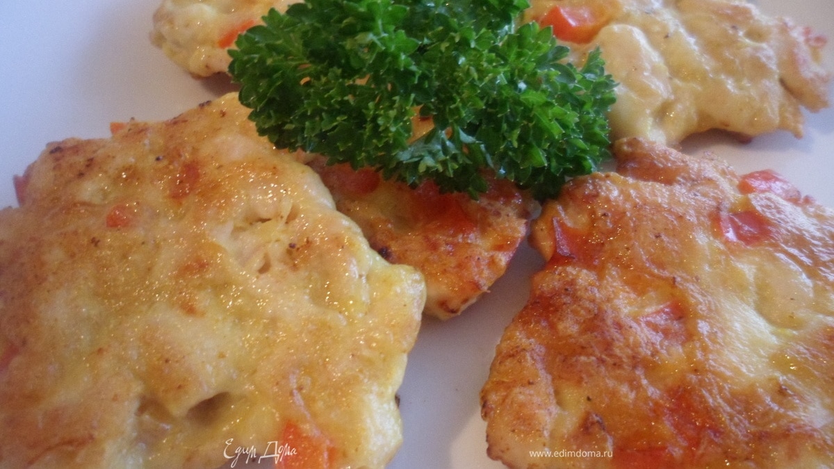 Куриные оладушки с перчинкой