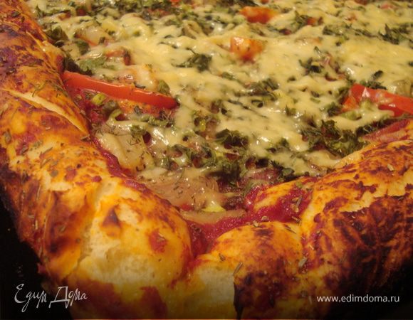 Боооольшая и вкусная пицца