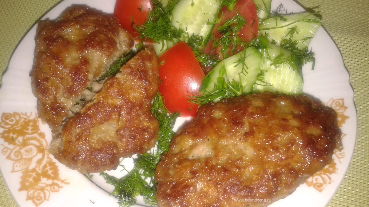 Котлеты с овсяными хлопьями