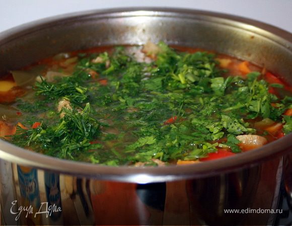 Дачная шурпа из баранины