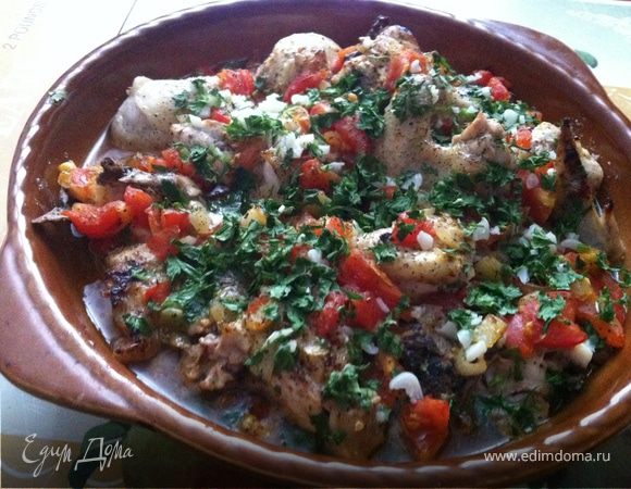 Коккинисто или курица по-гречески