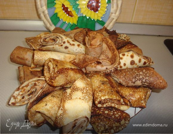 Блинчики с вареной сгущенкой