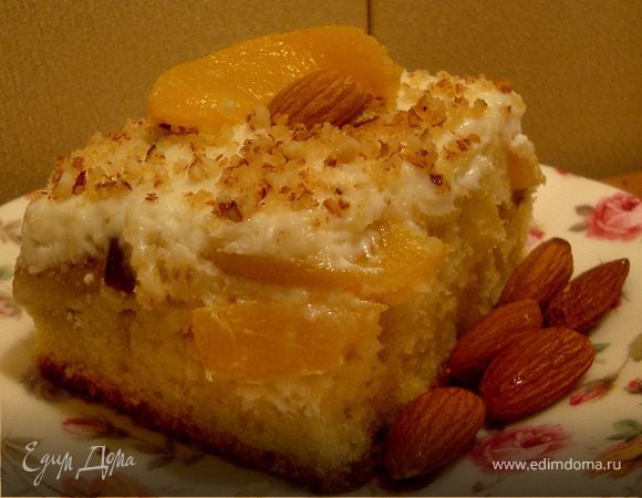 Нежнейший пирог с персиками Нежнейший пирог с персиками
