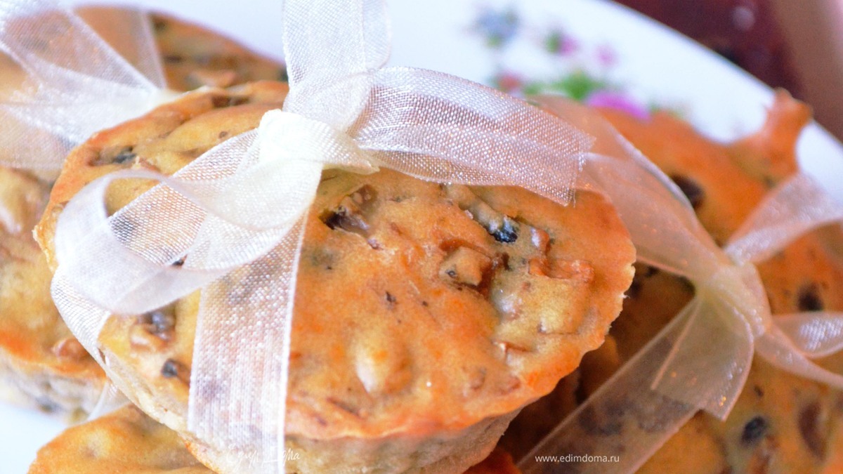 Маффины с грибами и сыром Чеддер