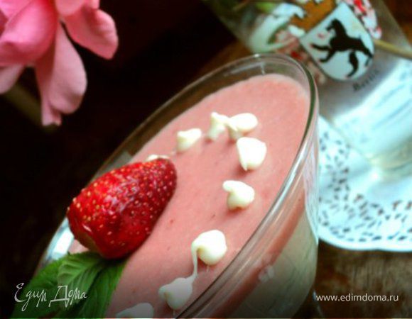 Сливочно-ягодно суфле