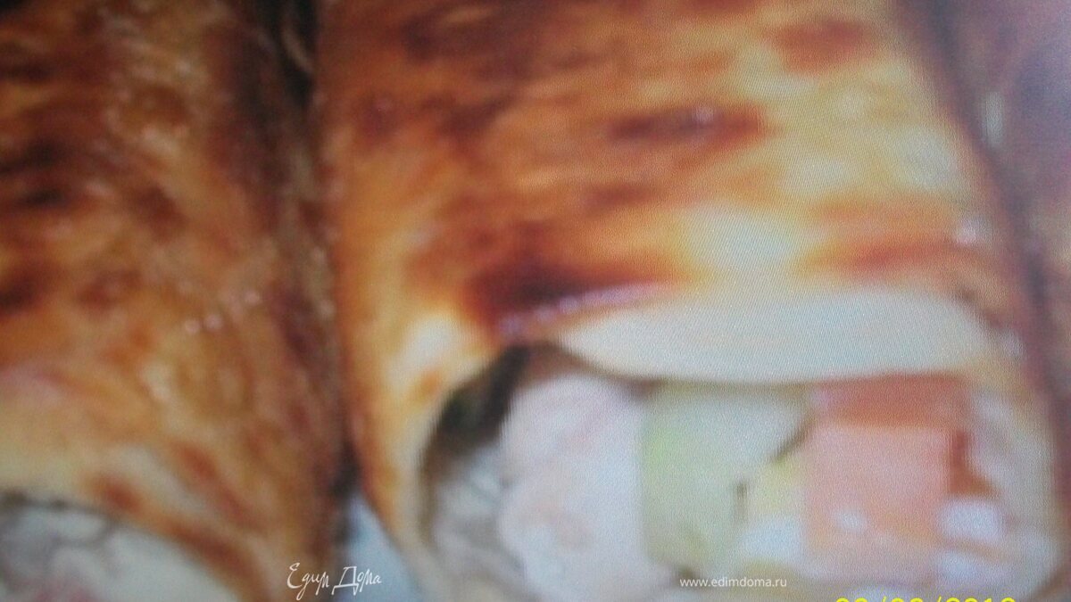 Лаваш из курицы с чесночным соусом