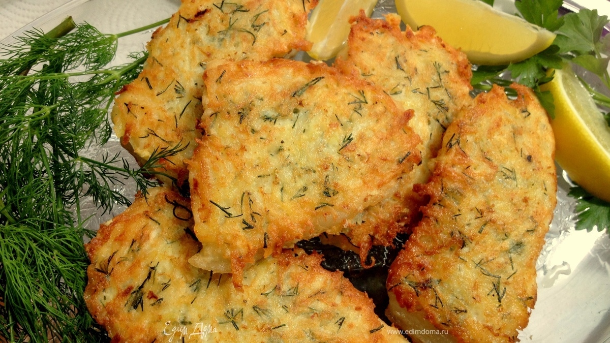 Рыбное филе в шубке из картофеля