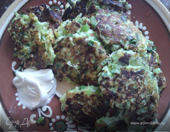 Кабачковые оладьи с брынзой Кабачковые оладьи с брынзой