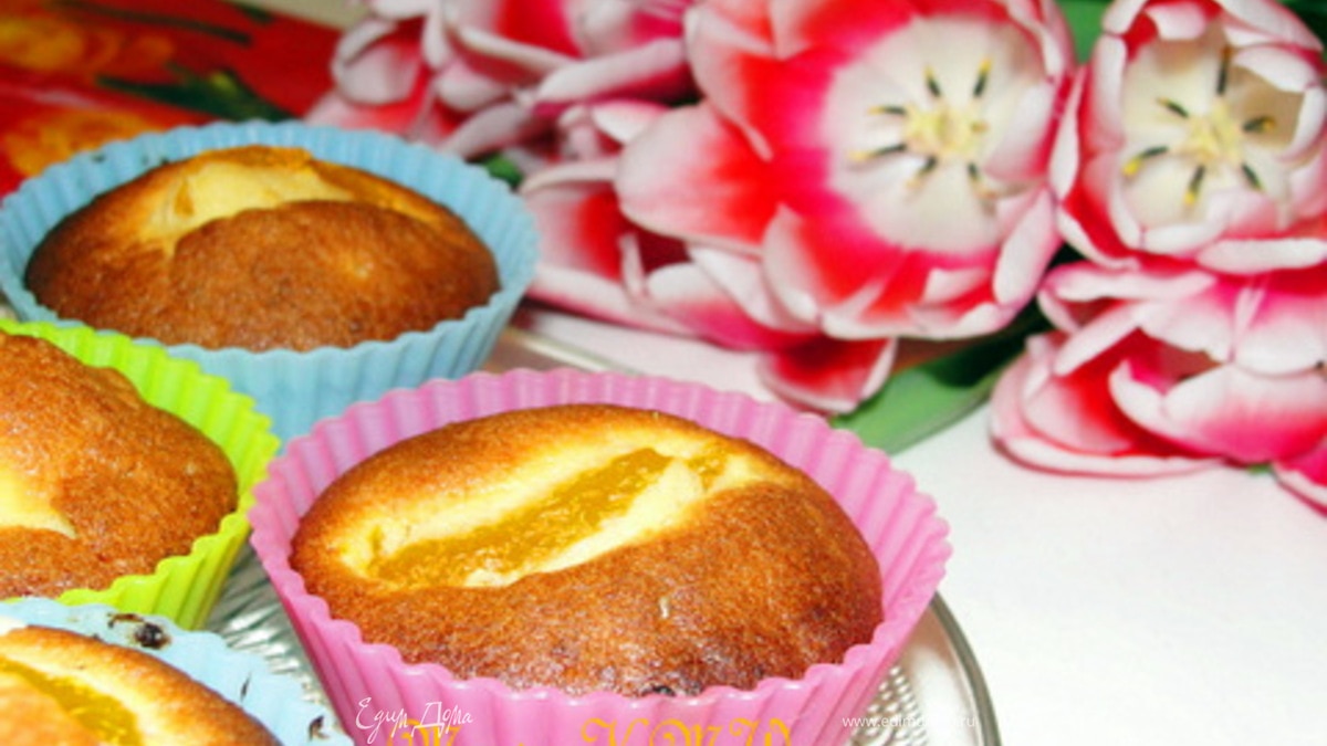 Мандарино-марципановые маффины или пирог