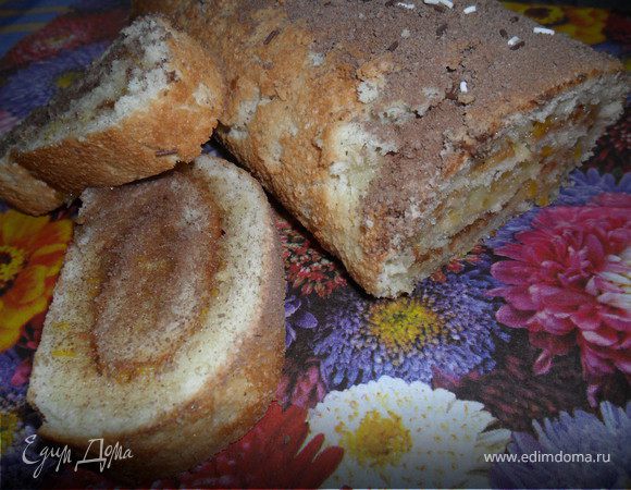 Рулет с лимонной начинкой Рулет с лимонной начинкой