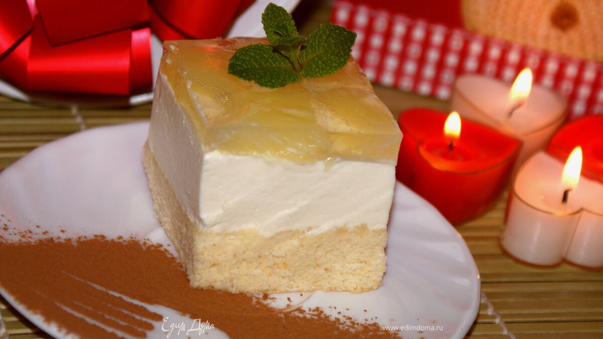 Пирожное "Ананасовый десерт"