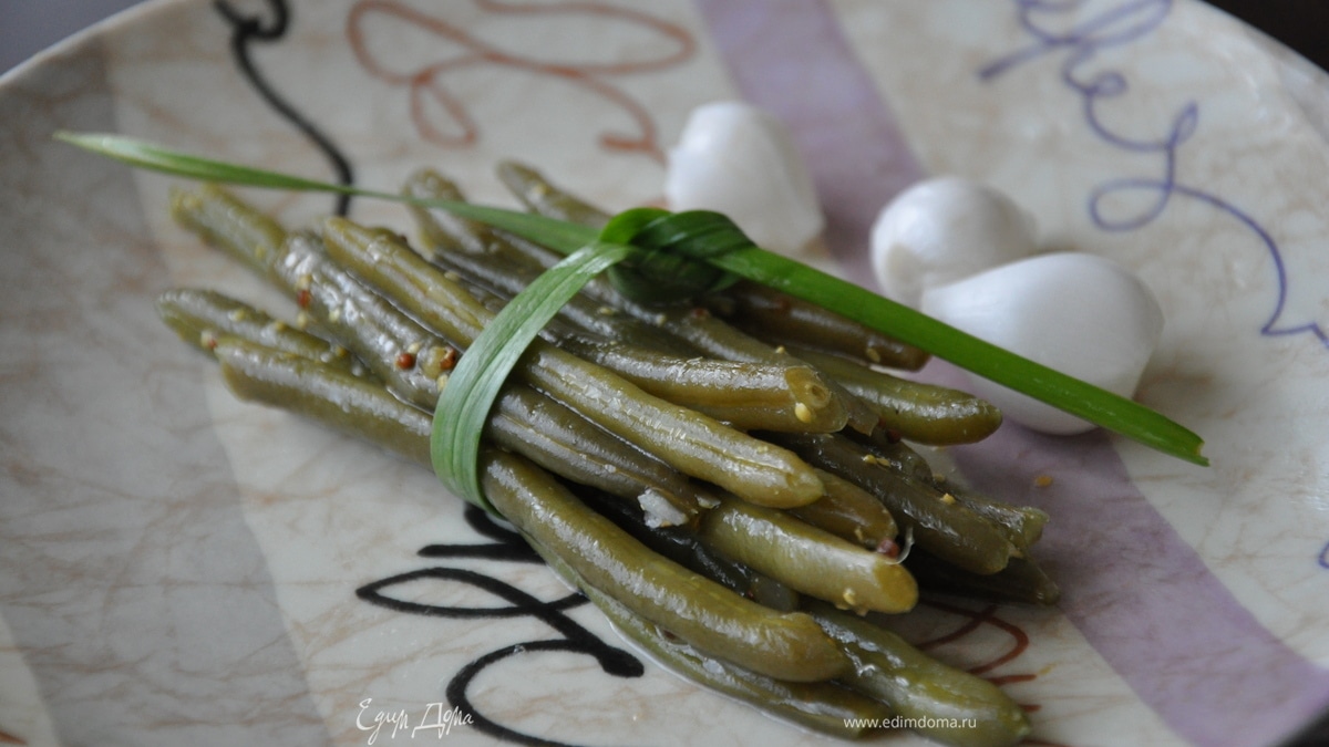 Стручковая фасоль в маринаде