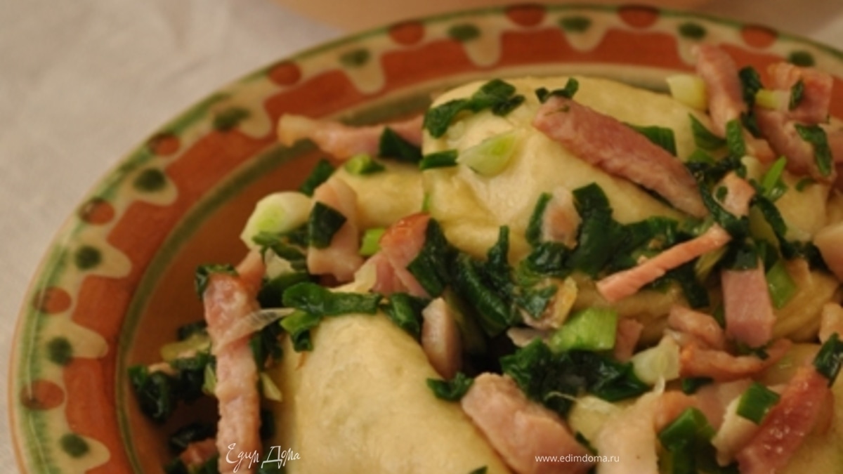 Вареники с творогом и картошкой