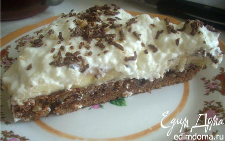 Рецепт Шоколадно-банановый торт со сливками