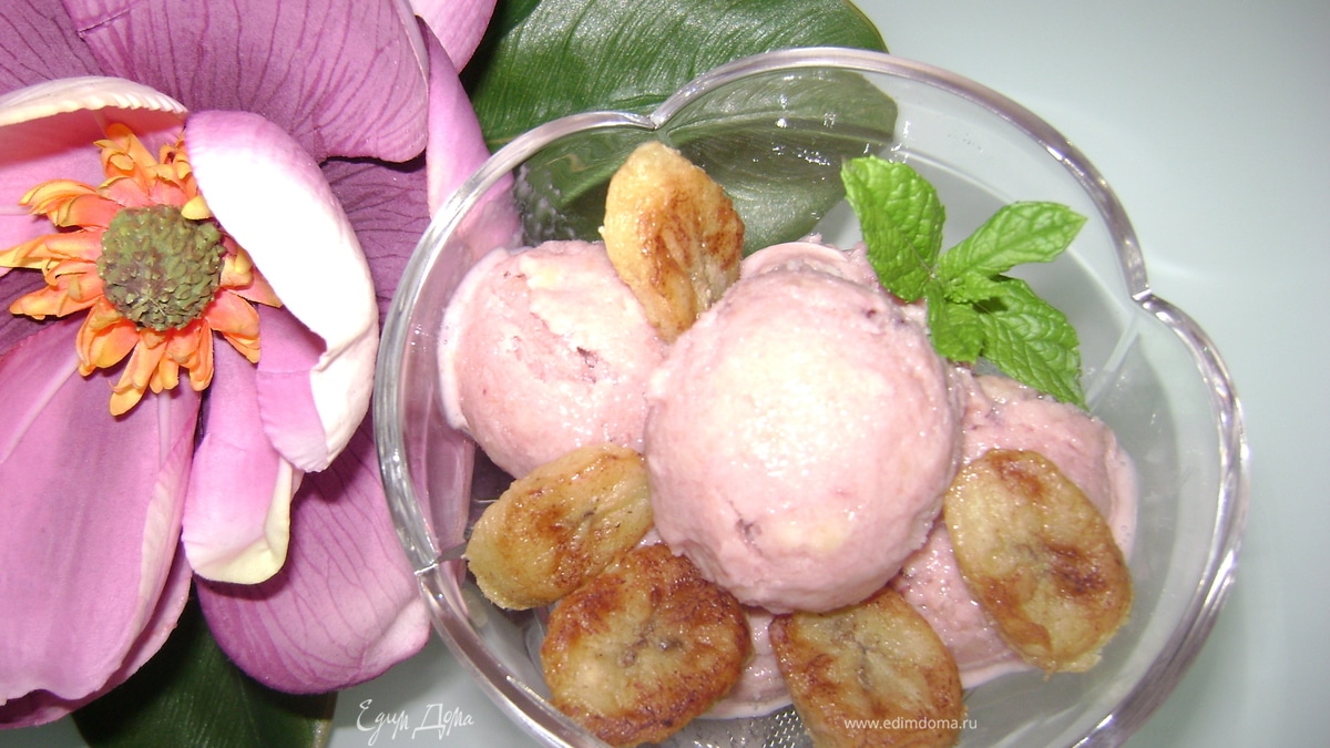 Кефирно-банановое мороженое