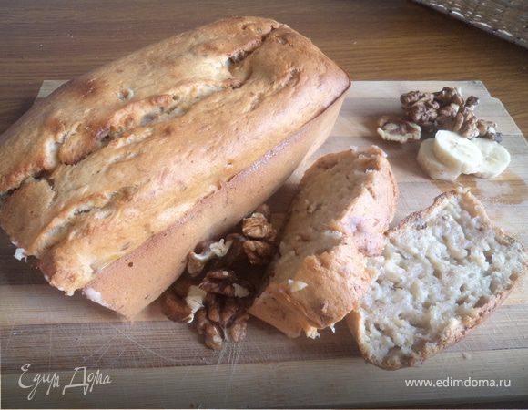 Банановый хлеб с орехами