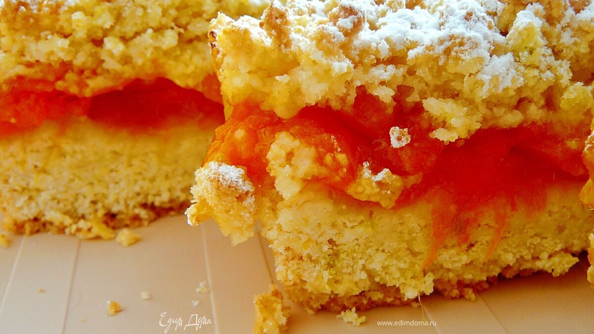 Абрикосовые пироги (Apricot crumb bars)