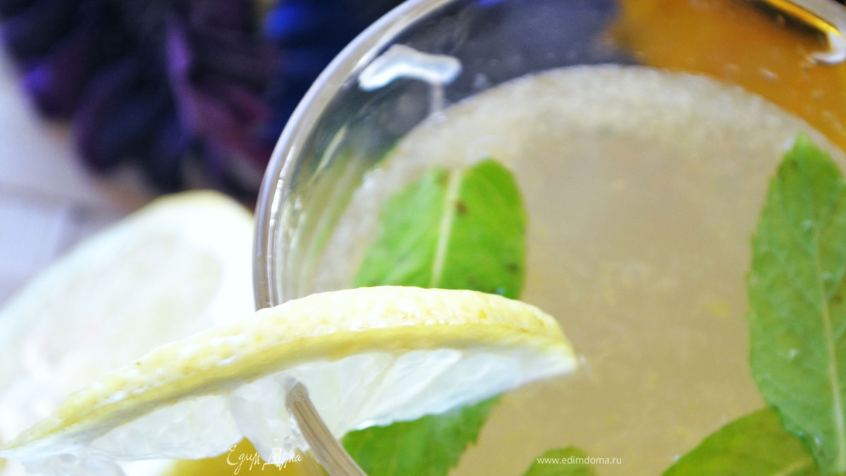 Цитрусовый лимонад с мятой