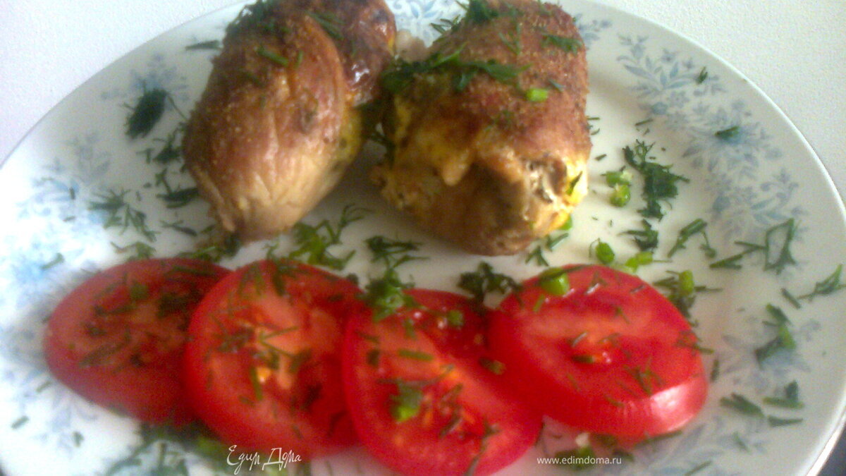 Мясные рулетики с начинкой из омлета и печени