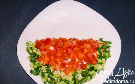 Рецепт Сочный салат арбузные дольки