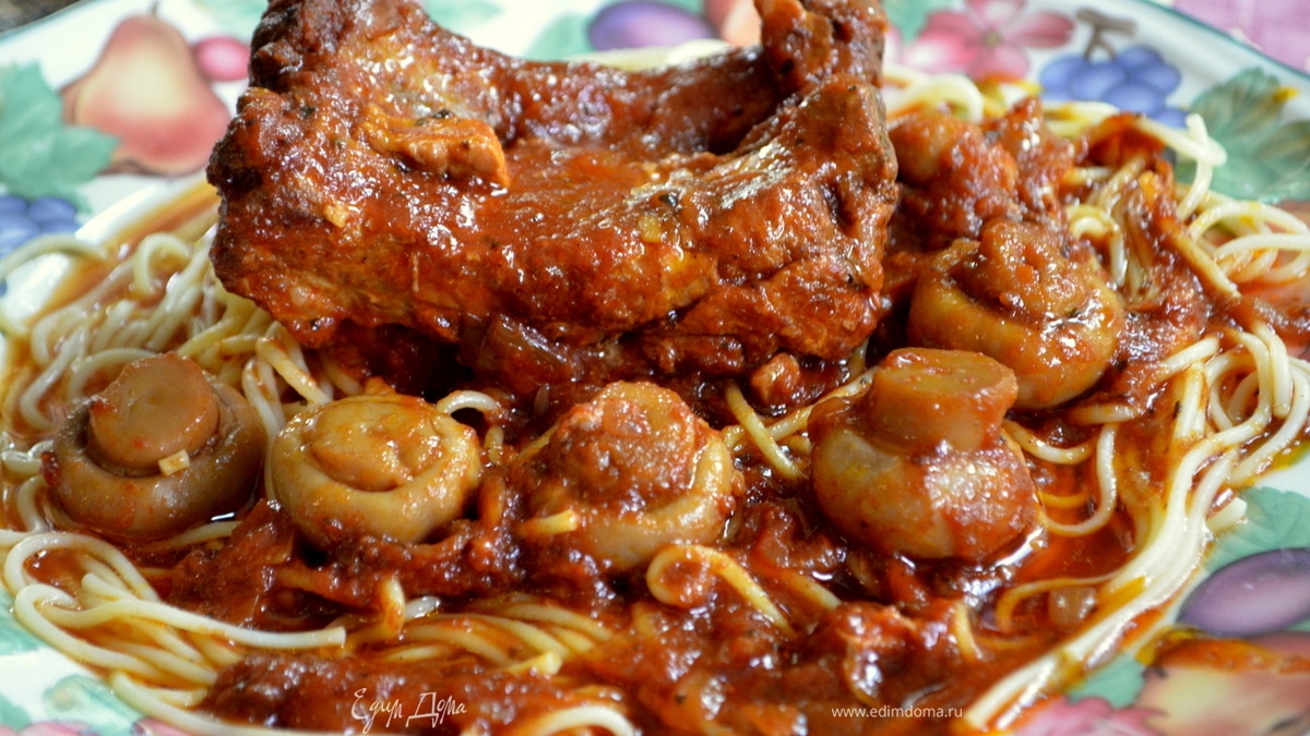 Свиные ребра в охотничьем стиле