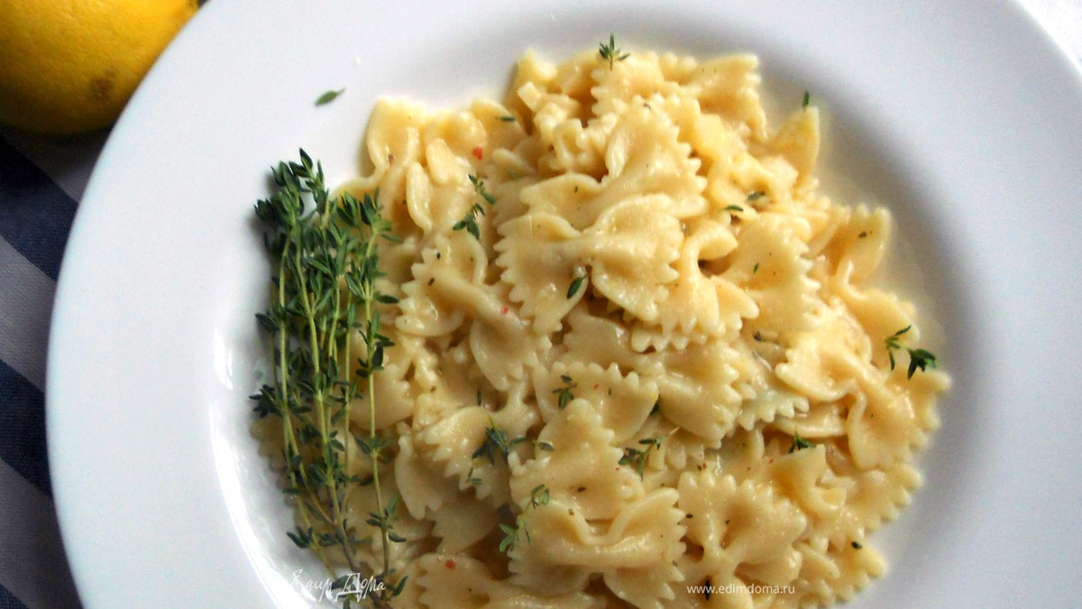 Лимонная паста с тимьяном