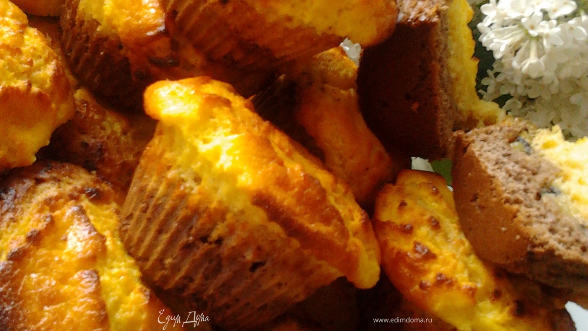 Маффины с маскарпоне и киви