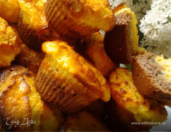 Маффины с маскарпоне и киви Маффины с маскарпоне и киви