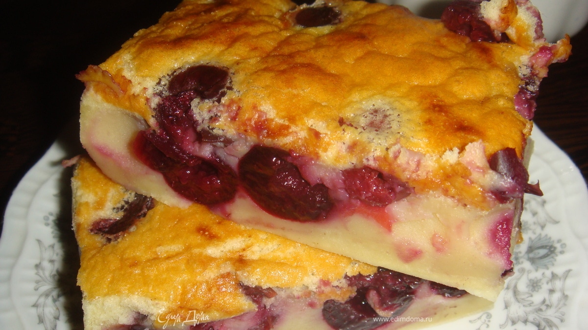 Клафути с черешней